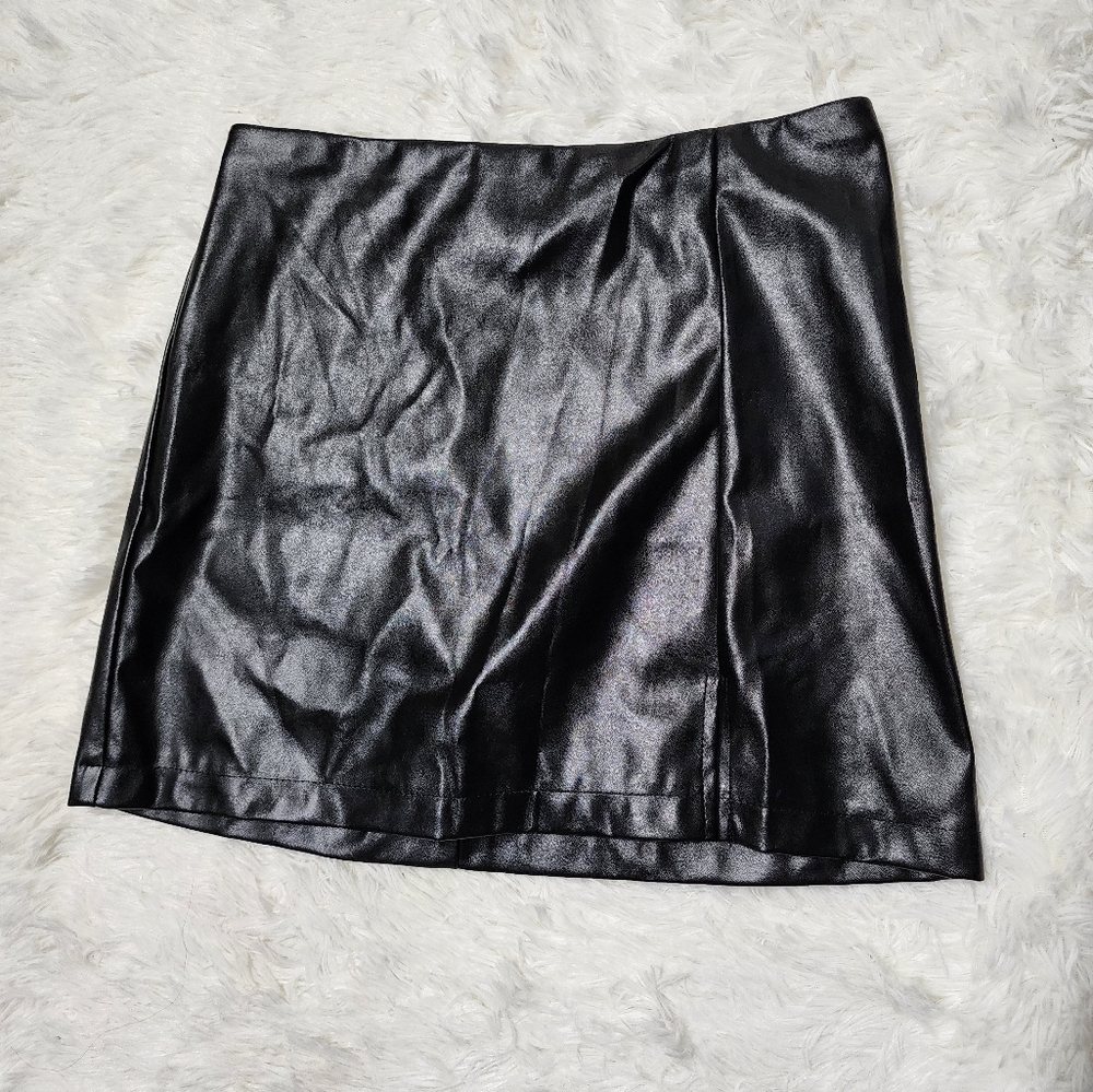 Black Leather Skirt